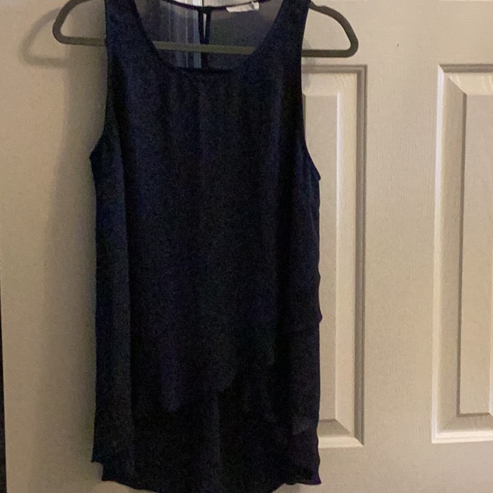 Lush Navy Blue Sleeveless Top